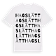 White t-shirt med Hagslätt ordlek t-shirt