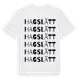 White t-shirt med Hagslätt ordlek t-shirt