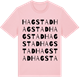 Pink Cotton t-shirt med Hagstad ordlek t-shirt