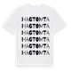 White t-shirt med Hagtomta ordlek t-shirt