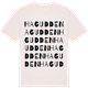 Vintage White t-shirt med Hagudden ordlek t-shirt