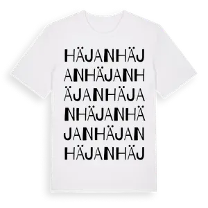 Häjan ordlek t-shirt – ekologisk bomull t-shirt från Pinshirt