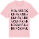 Pink Cotton t-shirt med Håkanbäck ordlek t-shirt