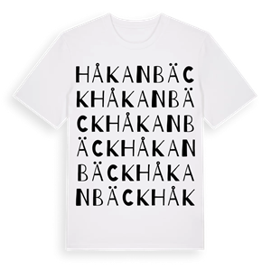 Håkanbäck ordlek t-shirt – ekologisk bomull t-shirt från Pinshirt