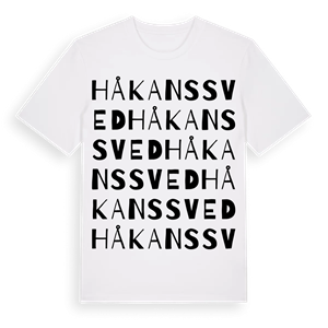 Håkans sved ordlek t-shirt – ekologisk bomull t-shirt från Pinshirt