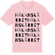 Pink Cotton t-shirt med Håkanskärret ordlek t-shirt