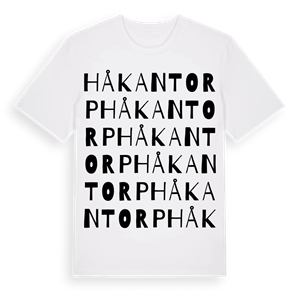 Håkantorp ordlek t-shirt – ekologisk bomull t-shirt från PinShirt