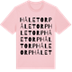 Pink Cotton t-shirt med Håletorp ordlek t-shirt