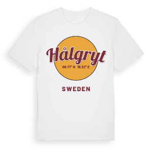 Hålgryt cirkel t-shirt – ekologisk bomull t-shirt från Pinshirt