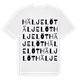 White t-shirt med Häljelöt ordlek t-shirt