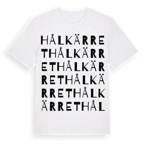 Hålkärret ordlek t-shirt – ekologisk bomull t-shirt från Pinshirt