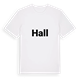 Hall fetstil t-shirt