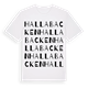 Hallabacken ordlek t-shirt