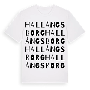 Hallångsborg ordlek t-shirt – ekologisk bomull t-shirt från Pinshirt