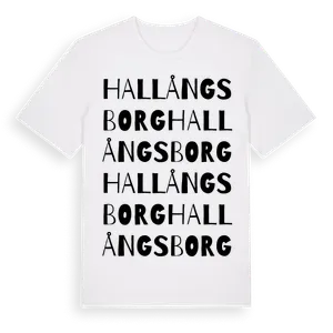 Hallångsborg ordlek t-shirt – ekologisk bomull t-shirt från Pinshirt