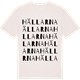 Vintage White t-shirt med Hällarna ordlek t-shirt