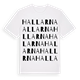 White t-shirt med Hallarna ordlek t-shirt