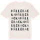 Vintage White t-shirt med Hällebacka ordlek t-shirt