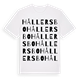 White t-shirt med Hållersbo ordlek t-shirt
