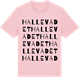 Pink Cotton t-shirt med Hallevadet ordlek t-shirt