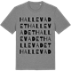 Mid Heather Gray t-shirt med Hallevadet ordlek t-shirt