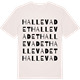 Vintage White t-shirt med Hallevadet ordlek t-shirt