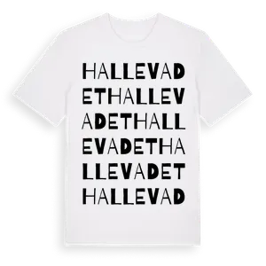 Hallevadet ordlek t-shirt – ekologisk bomull t-shirt från Pinshirt