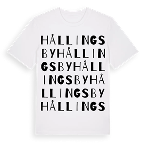 Hållingsby ordlek t-shirt – ekologisk bomull t-shirt från Pinshirt