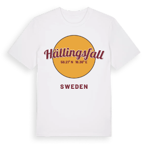 Hällingsfall cirkel t-shirt – ekologisk bomull t-shirt från Pinshirt