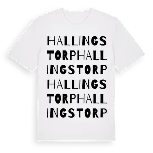 Hallingstorp ordlek t-shirt – ekologisk bomull t-shirt från Pinshirt