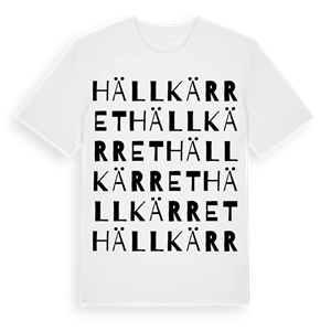Hällkärret ordlek t-shirt – ekologisk bomull t-shirt från Pinshirt