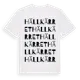 White t-shirt med Hällkärret ordlek t-shirt