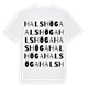 Halshöga ordlek t-shirt