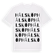 Hålsköp ordlek t-shirt
