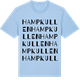 Blue Soul t-shirt med Hampkullen ordlek t-shirt