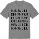 Mid Heather Gray t-shirt med Hampkullen ordlek t-shirt