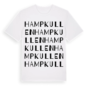 Hampkullen ordlek t-shirt – ekologisk bomull t-shirt från Pinshirt