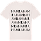 Vintage White t-shirt med Hamra ordlek t-shirt