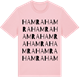 Pink Cotton t-shirt med Hamra ordlek t-shirt