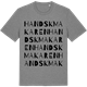 Mid Heather Gray t-shirt med Handskmakaren ordlek t-shirt