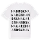 Handskmakaren ordlek t-shirt