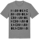 Mid Heather Gray t-shirt med Hanholmen ordlek t-shirt