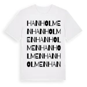 Hanholmen ordlek t-shirt – ekologisk bomull t-shirt från Pinshirt