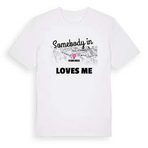Någon i Haninge älskar mig t-shirt – ekologisk bomull t-shirt från Pinshirt
