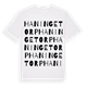 White t-shirt med Haningetorp ordlek t-shirt