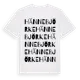 White t-shirt med Hännebjörke ordlek t-shirt