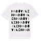 White t-shirt med Hanöviken ordlek t-shirt