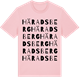 Pink Cotton t-shirt med Häradsberg ordlek t-shirt