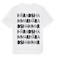 White t-shirt med Häradshammar ordlek t-shirt