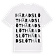 Häradslöt ordlek t-shirt